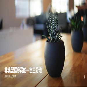 非典型程序员的一亩三分地 – 点滴生活 无心呢喃