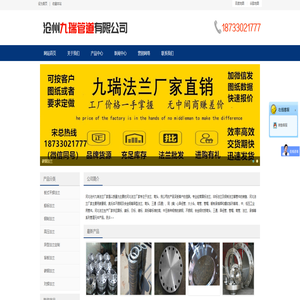 碳钢法兰厂家,非标法兰,定制异型,法兰生产厂家-河北九瑞管道